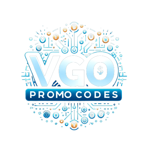 The VGO Promo Codes blue transparent logo is your symbol for trust and reliability in the crypto gambling space.